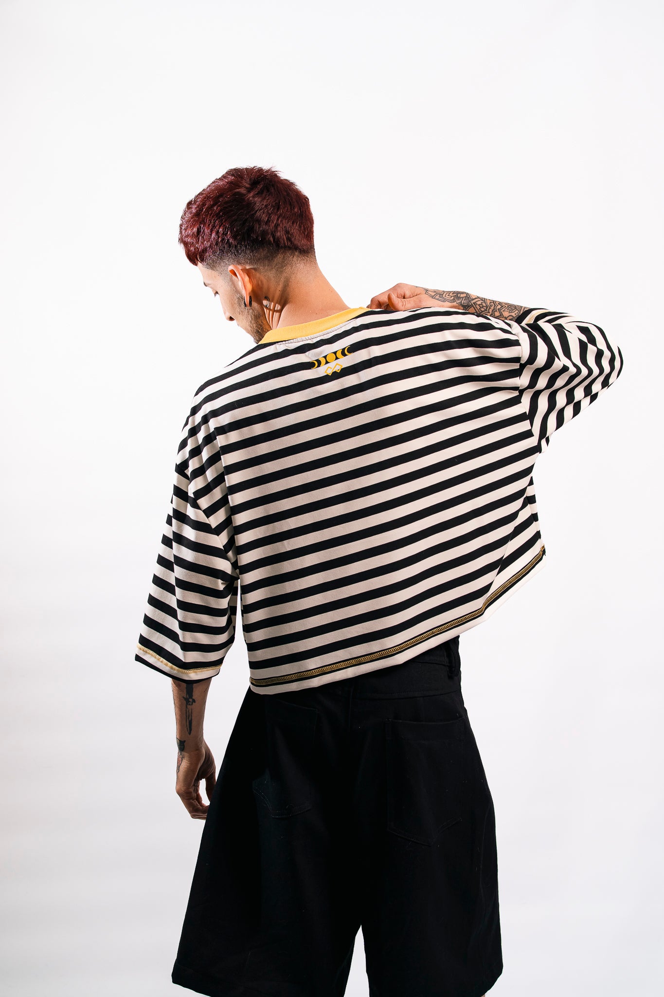 CAMISETA CROP RAYADA