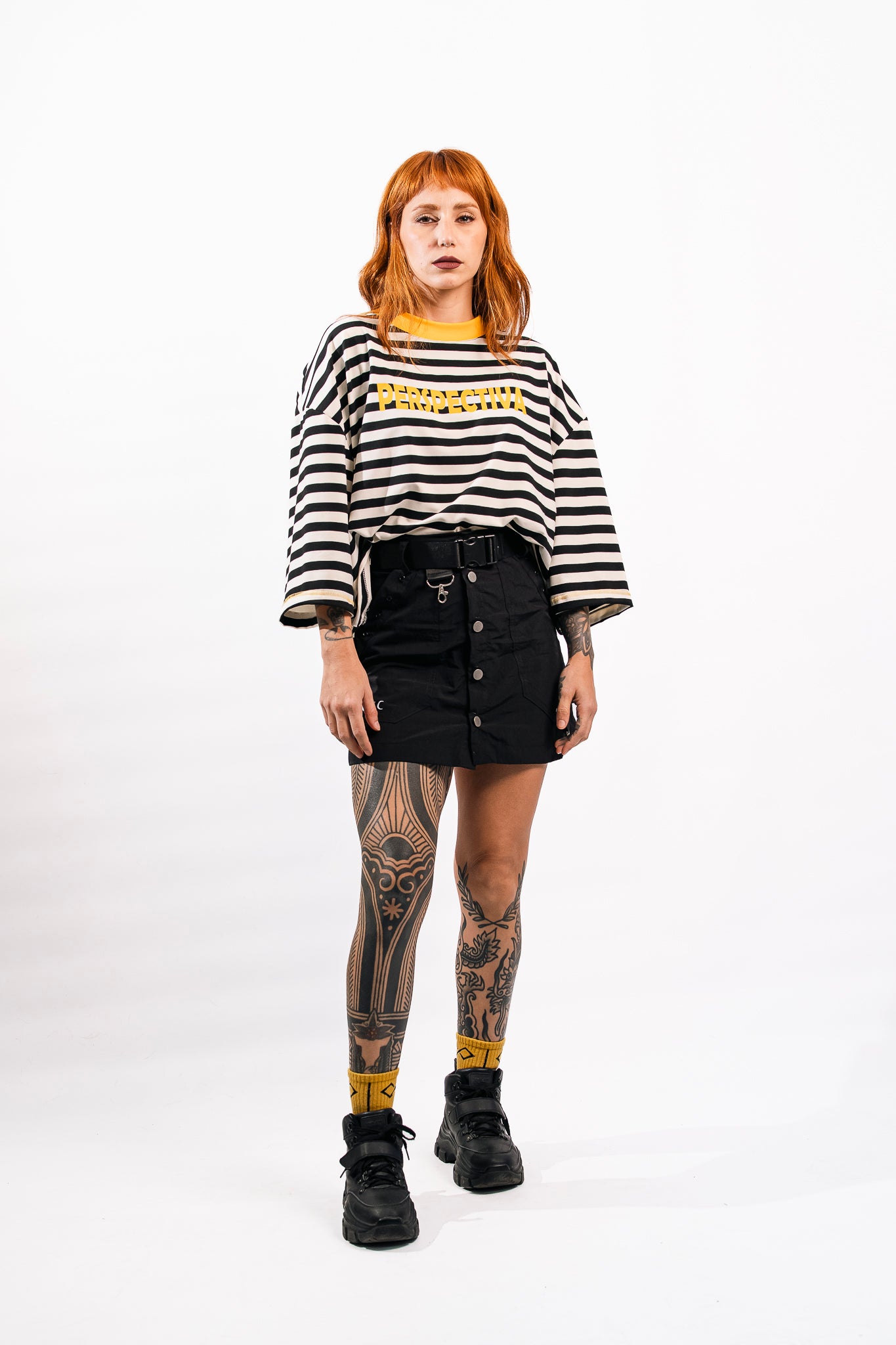 CAMISETA CROP RAYADA