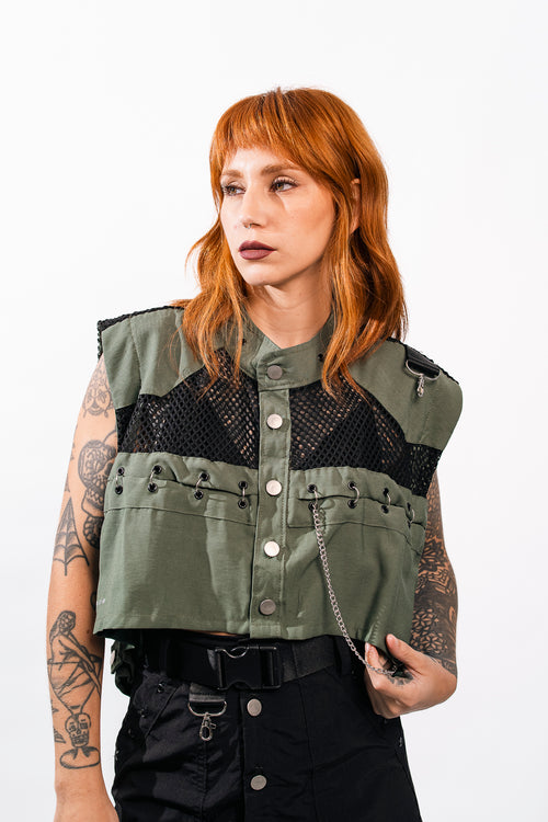 CAMISA CROP TOP MUJER