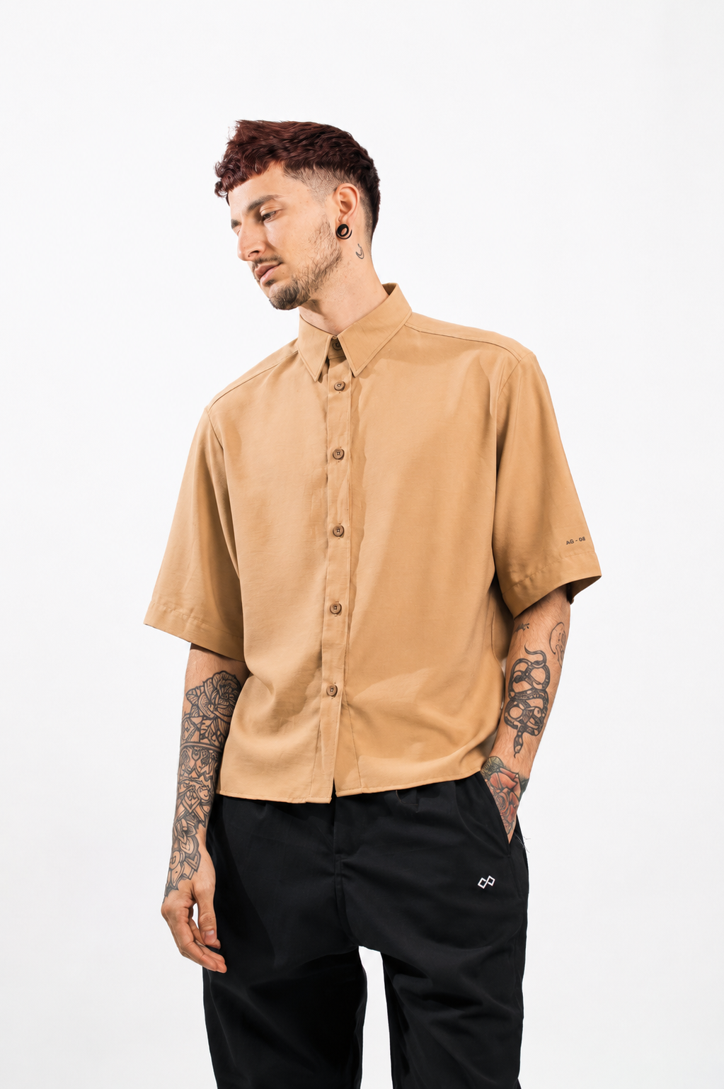 CAMISA MANGA CORTA BOXY FIT