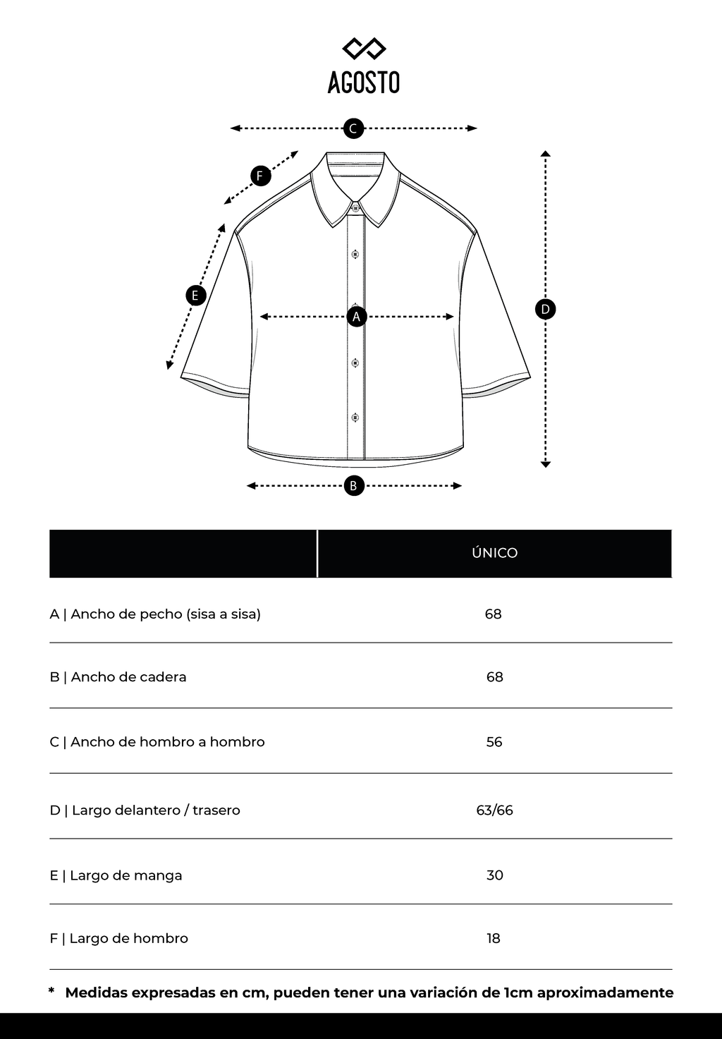 CAMISA MANGA CORTA BOXY FIT