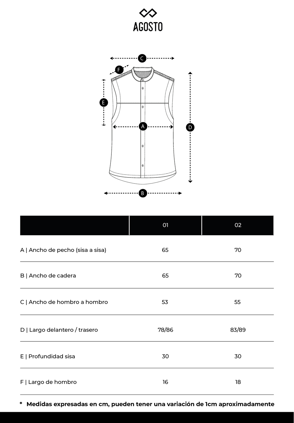 CAMISA SIN MANGAS